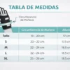 Tabla de medidas Muñequera Bilateral Premium